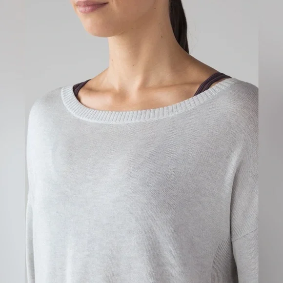 LULULEMON Get Well Crew Neck Sweater cashmere blend. Size 10 - Picture 8 of 12
